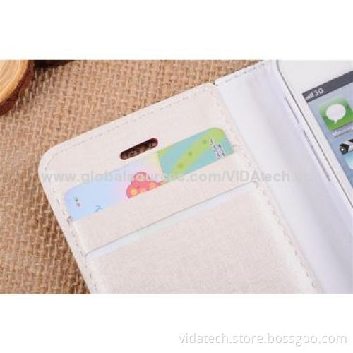 PU Leather Case with Card Slot and Mirror, for iPhone 6 Factory
